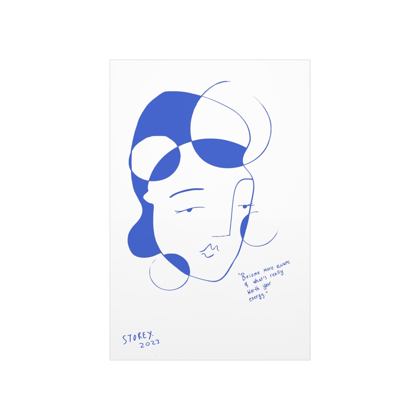 THE UNIVERSAL WOMAN - ROYAL BLUE - Limited Edition Print