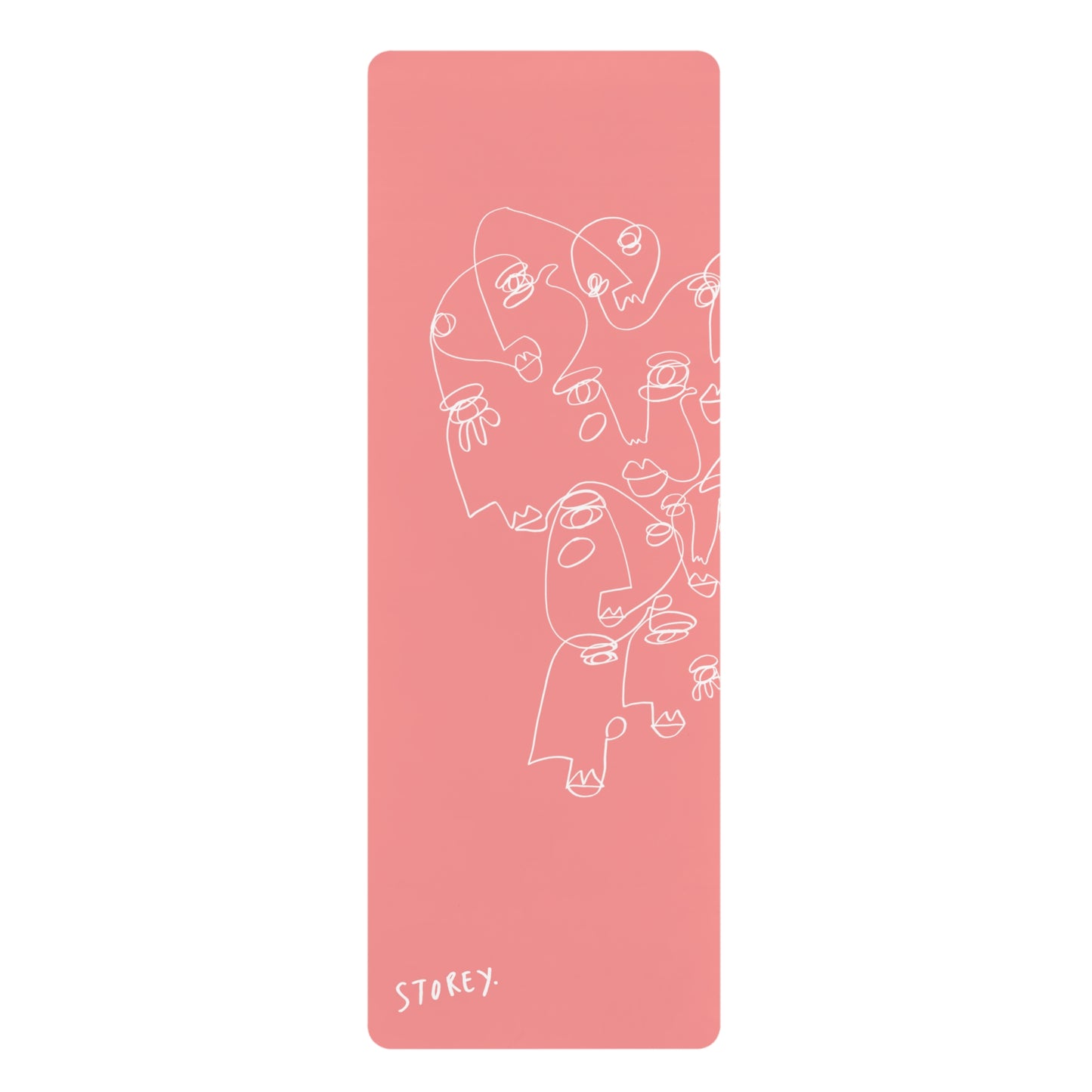 SOULS DON'T MEET BY ACCIDENT - SALMON - Rubber Yoga Mat