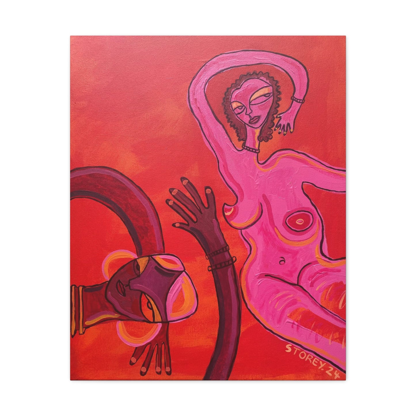 Divine Dancing - Original Acrylic Painting on Canvas