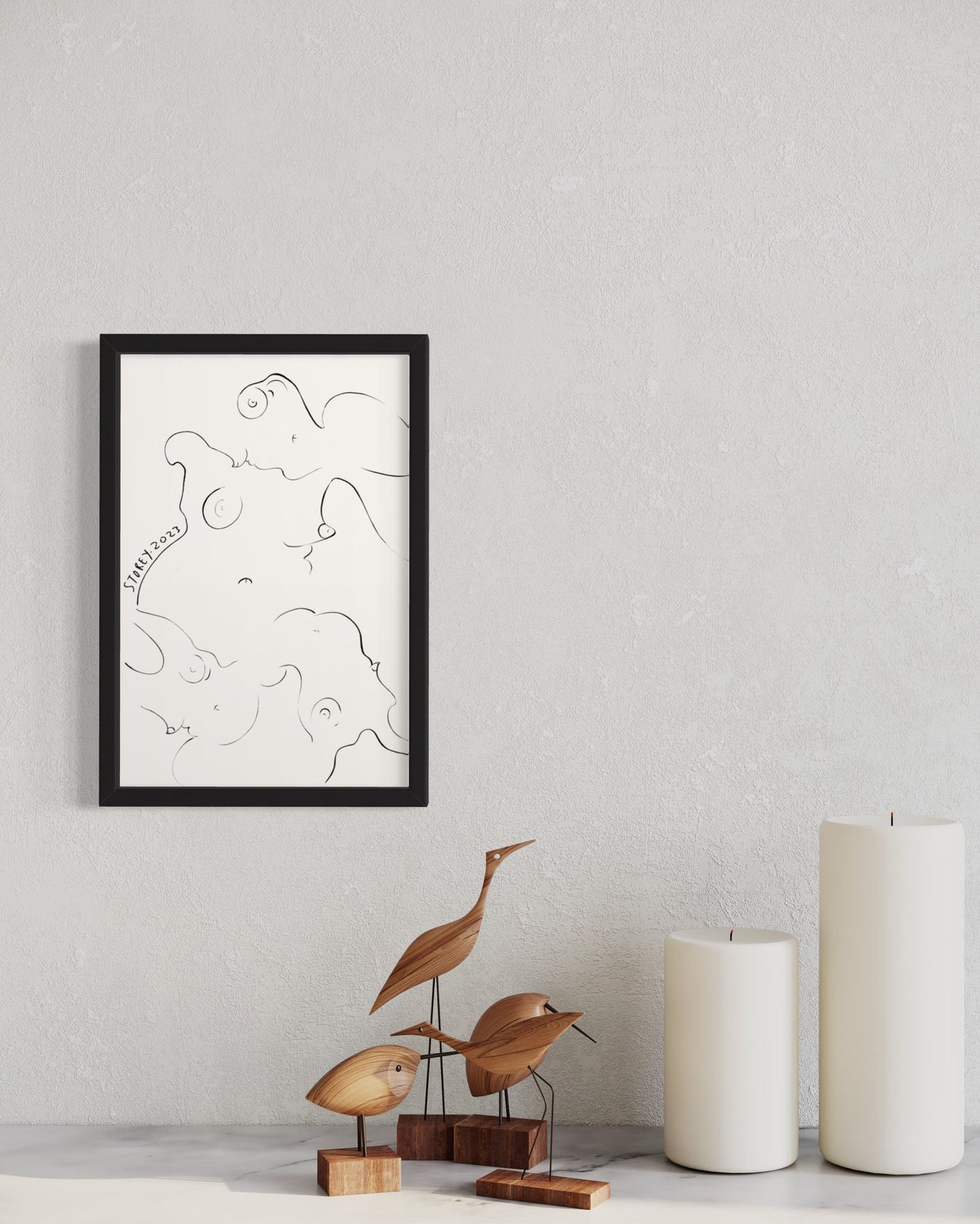 HARMONY IN MOTION 3 - Original Pen Drawing