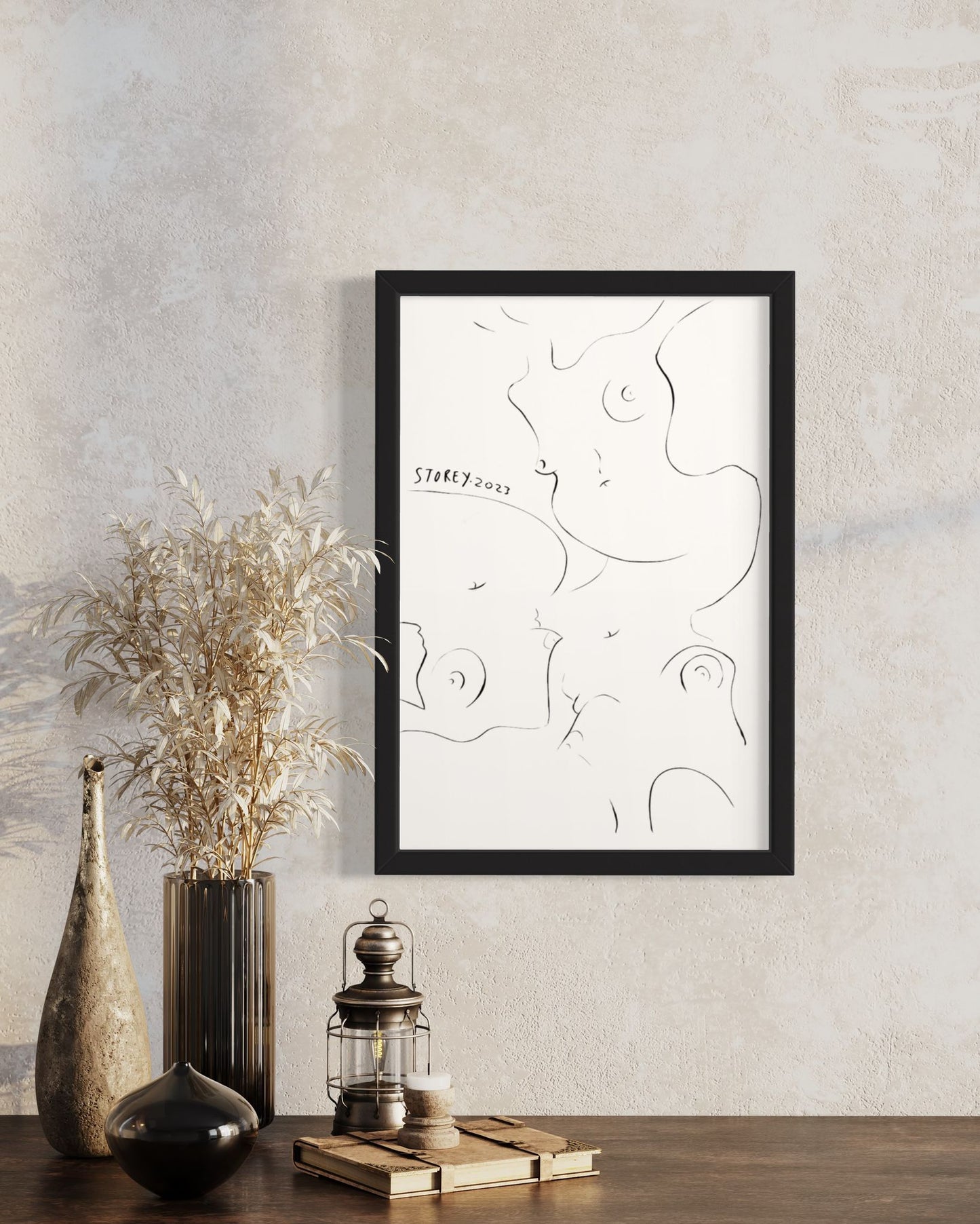 HARMONY IN MOTION 2 - Original Pen Drawing