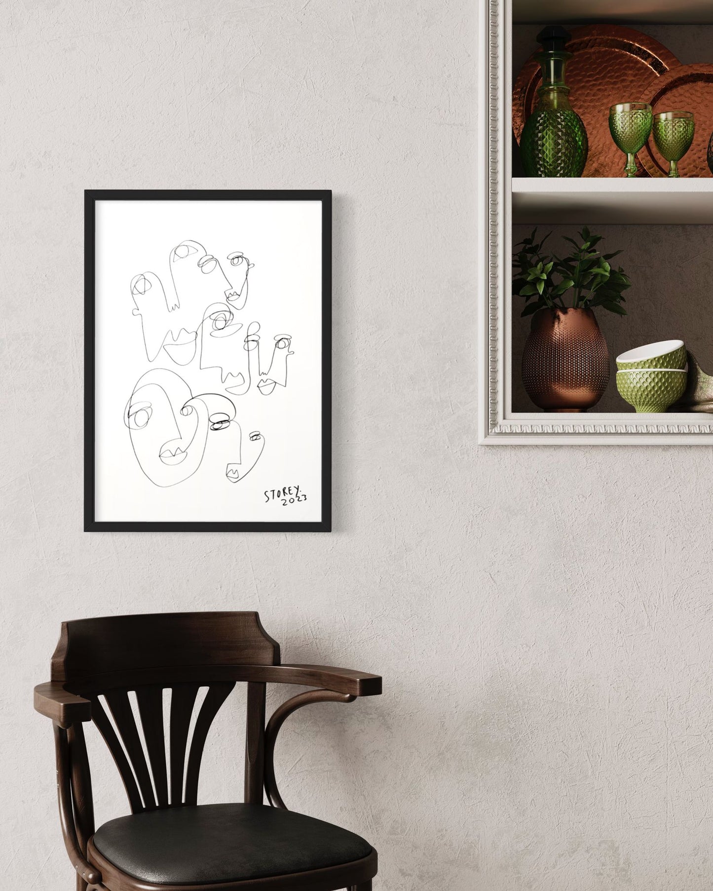 Products TOGETHER - Original Pen Drawing