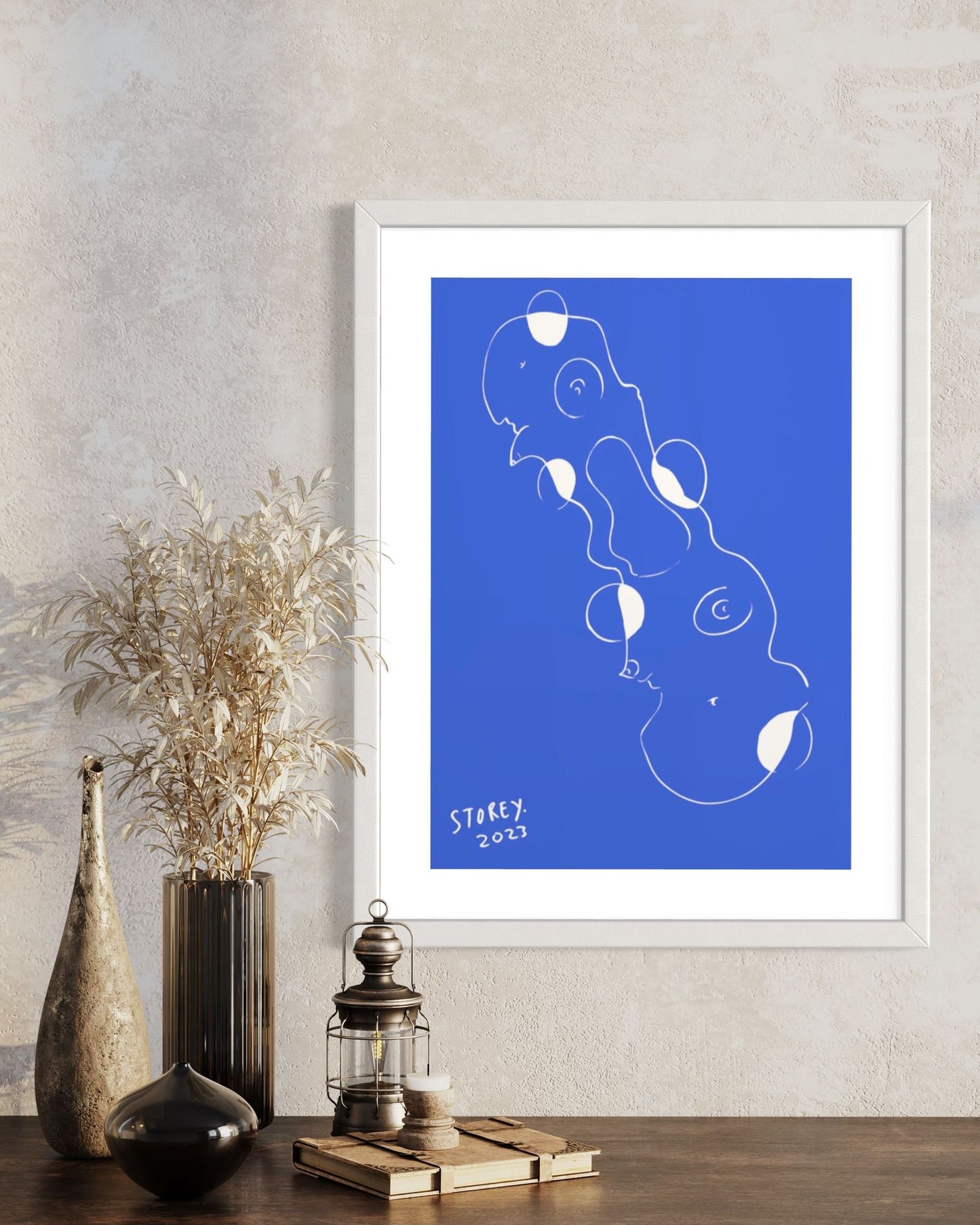 POLKA 1 - ROYAL BLUE - Limited Edition Print