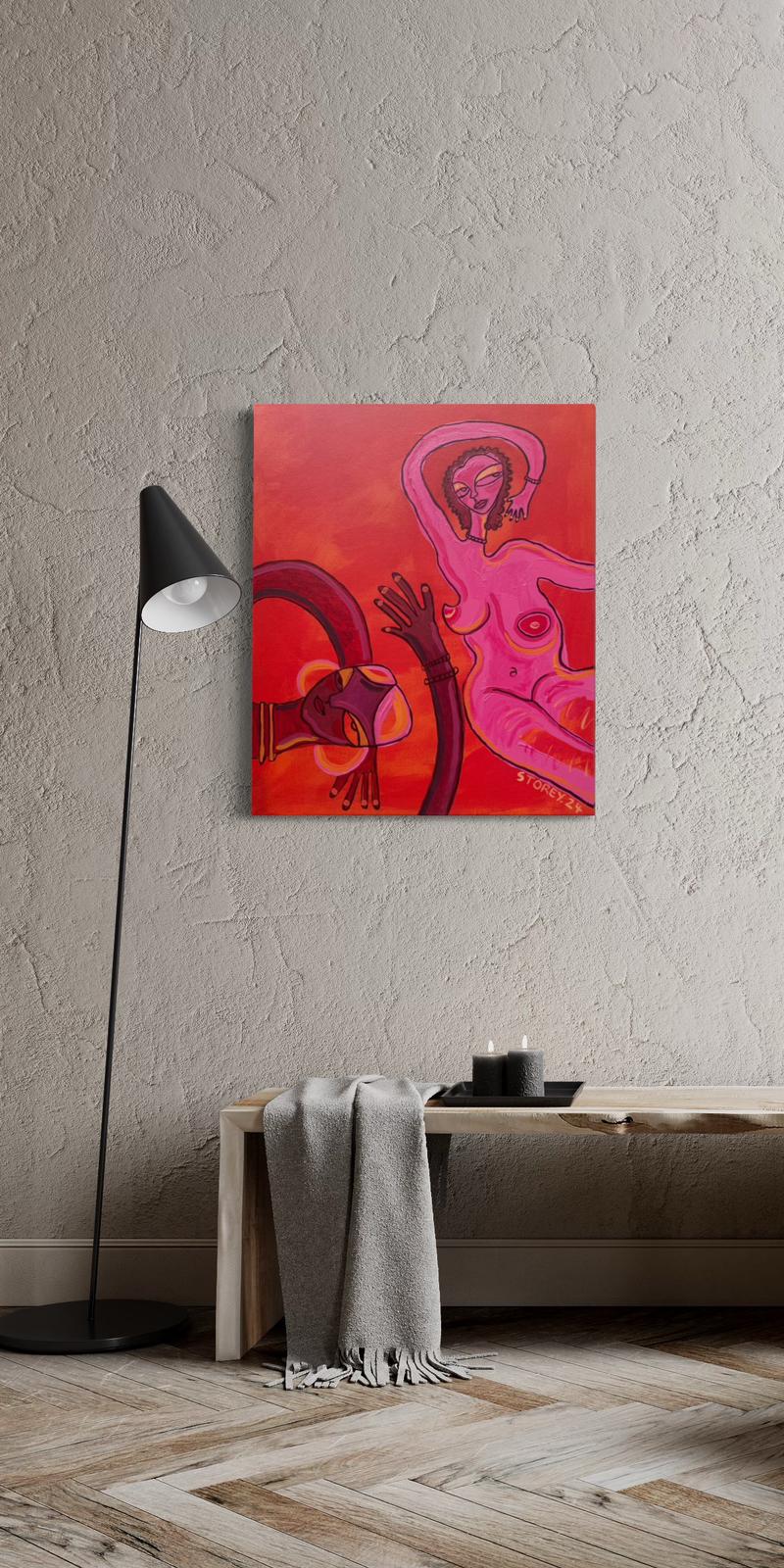 Divine Dancing - Original Acrylic Painting on Canvas
