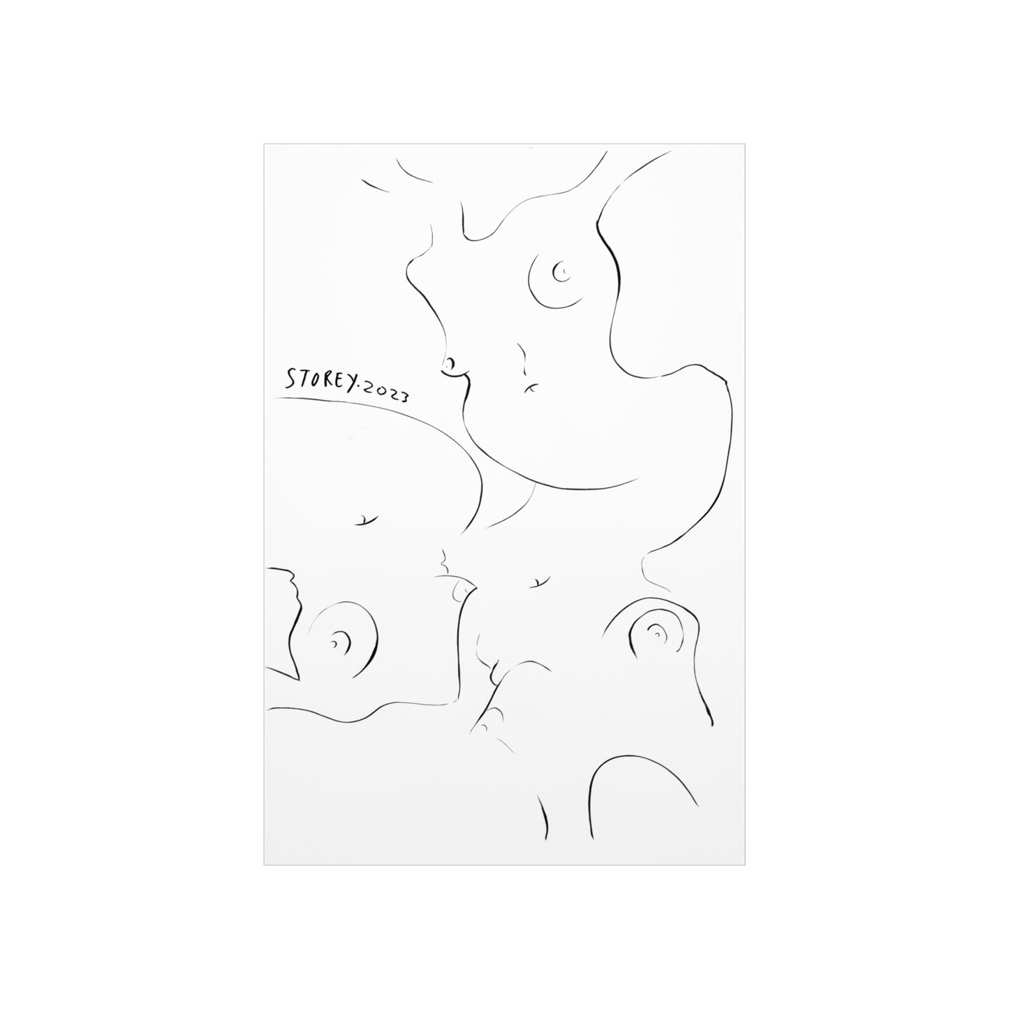 HARMONY IN MOTION 2 - Original Pen Drawing