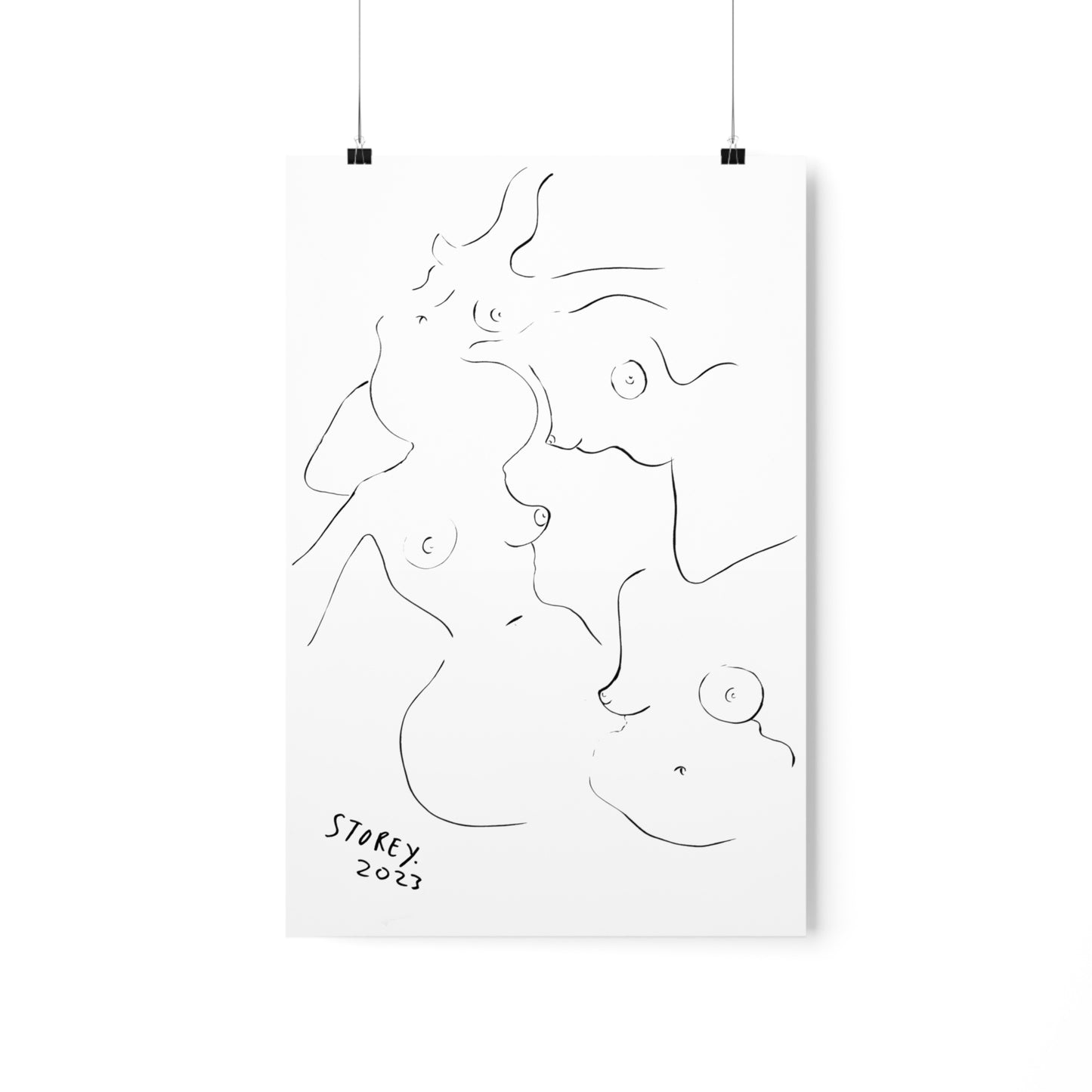 HARMONY IN MOTION 4 - Original Pen Drawing