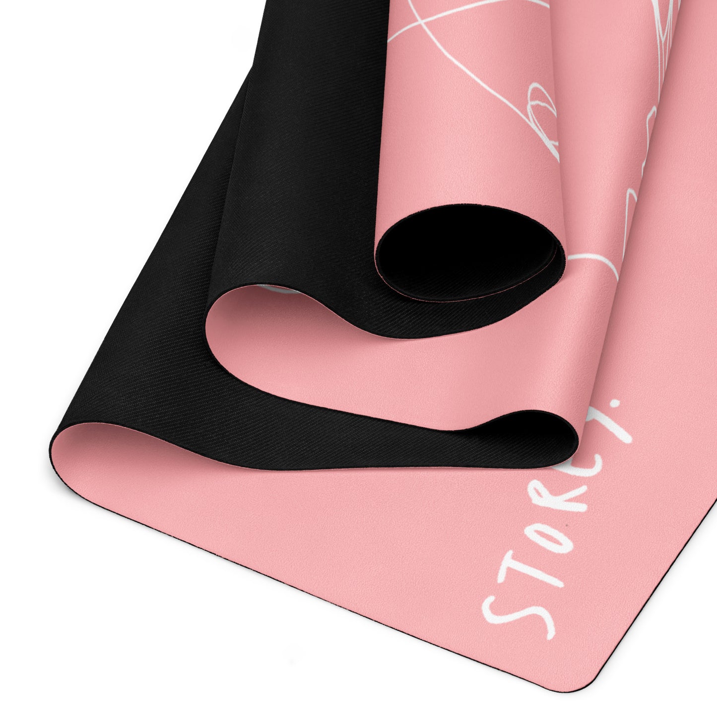 SOULS DON'T MEET BY ACCIDENT - SALMON - Rubber Yoga Mat